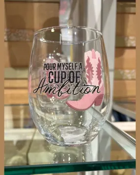 17oz Stemless Wine Glass