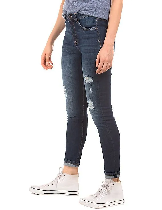 Aeropostale High Rise Ripped Jeans