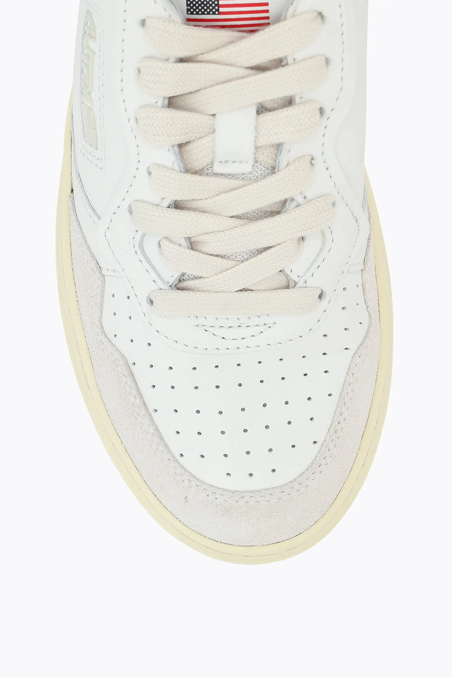 Autry Medalist smooth leather and suede sneakers