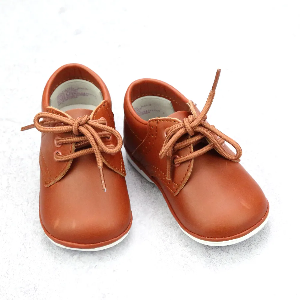 Baby Boys James Waxed Leather Lace Up Oxfords