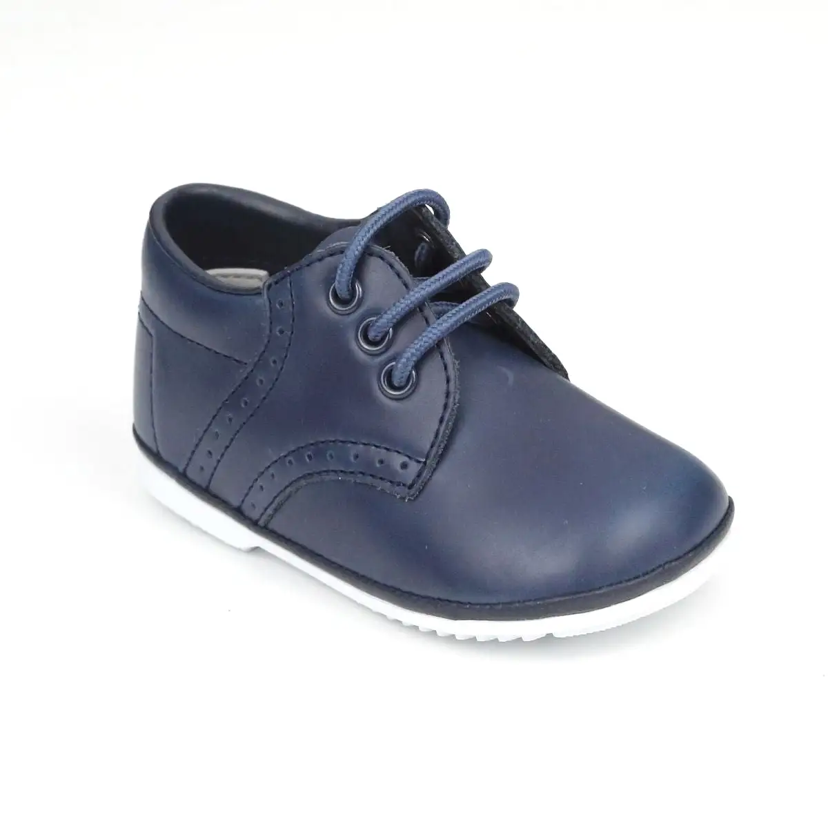 Baby Boys James Waxed Leather Lace Up Oxfords