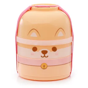 Bento Round Stacked Lunch Box  - Shiba Inu Dog LBOX64