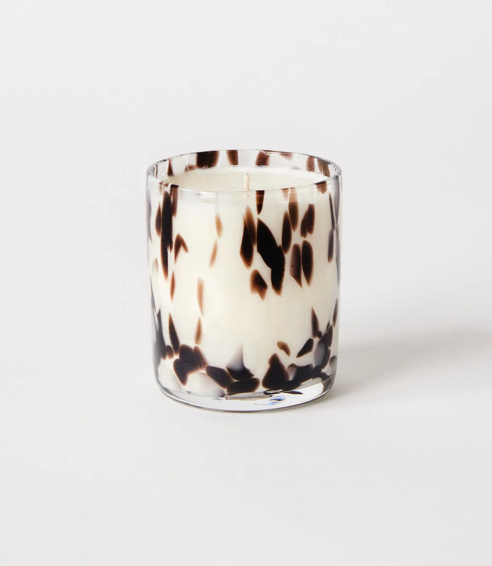 Black & White Glass Candle