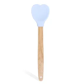 Blue Heart Shaped Silicone spoon