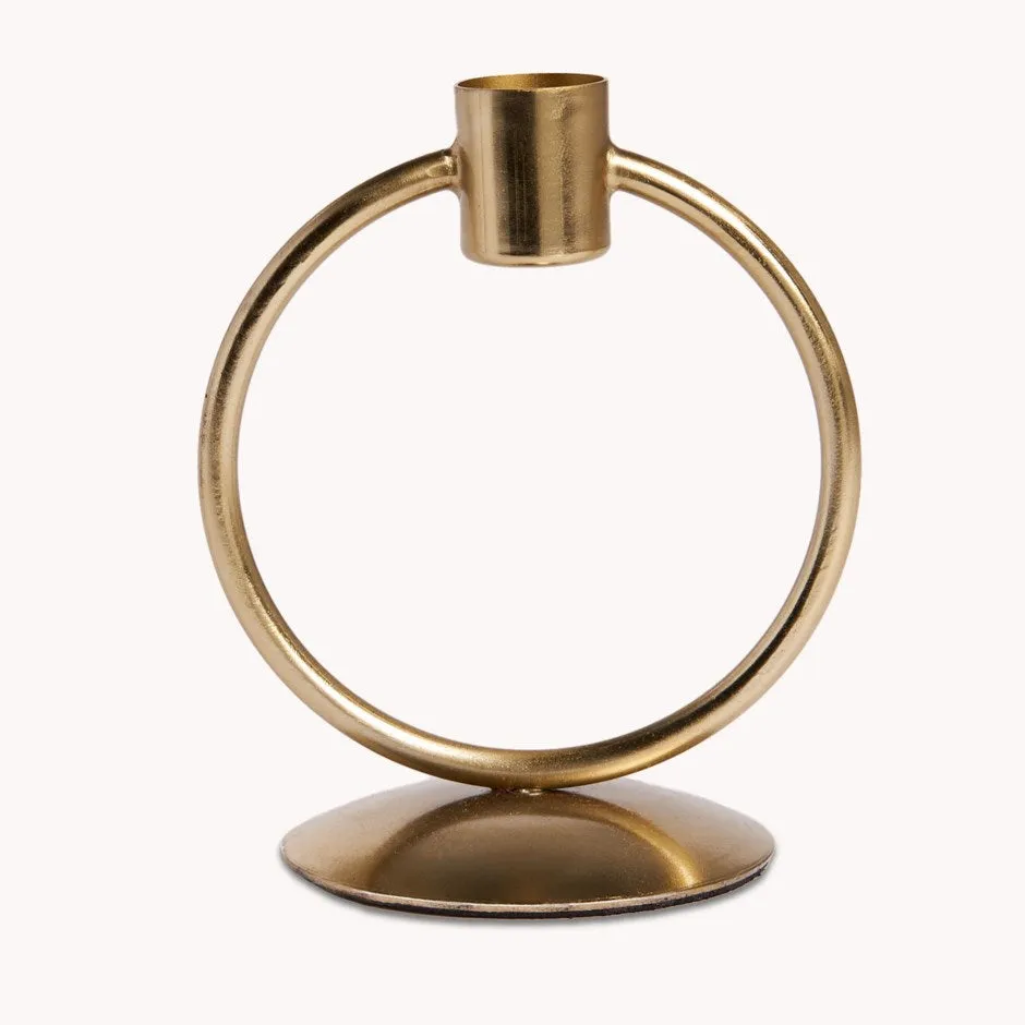 Candle Holder Iron Circle Pokoloko ea