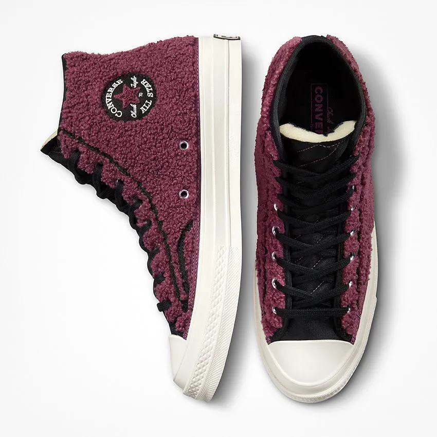 Converse - Cozy Utility Chuck 70 Sherpa High Top Shadowberry/Black/Egret