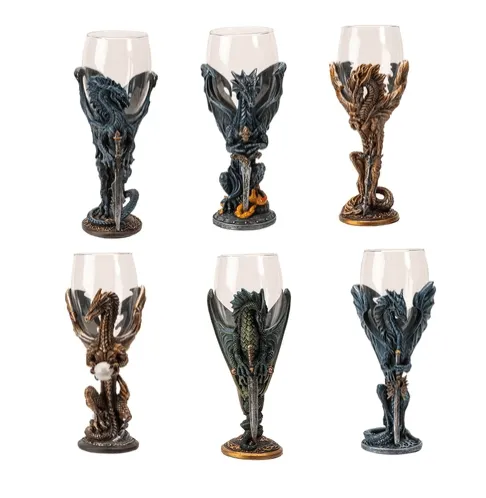 Dragonblades Glass Goblet Set