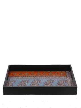 Etro Home Paisley Printed Rectangle Tray