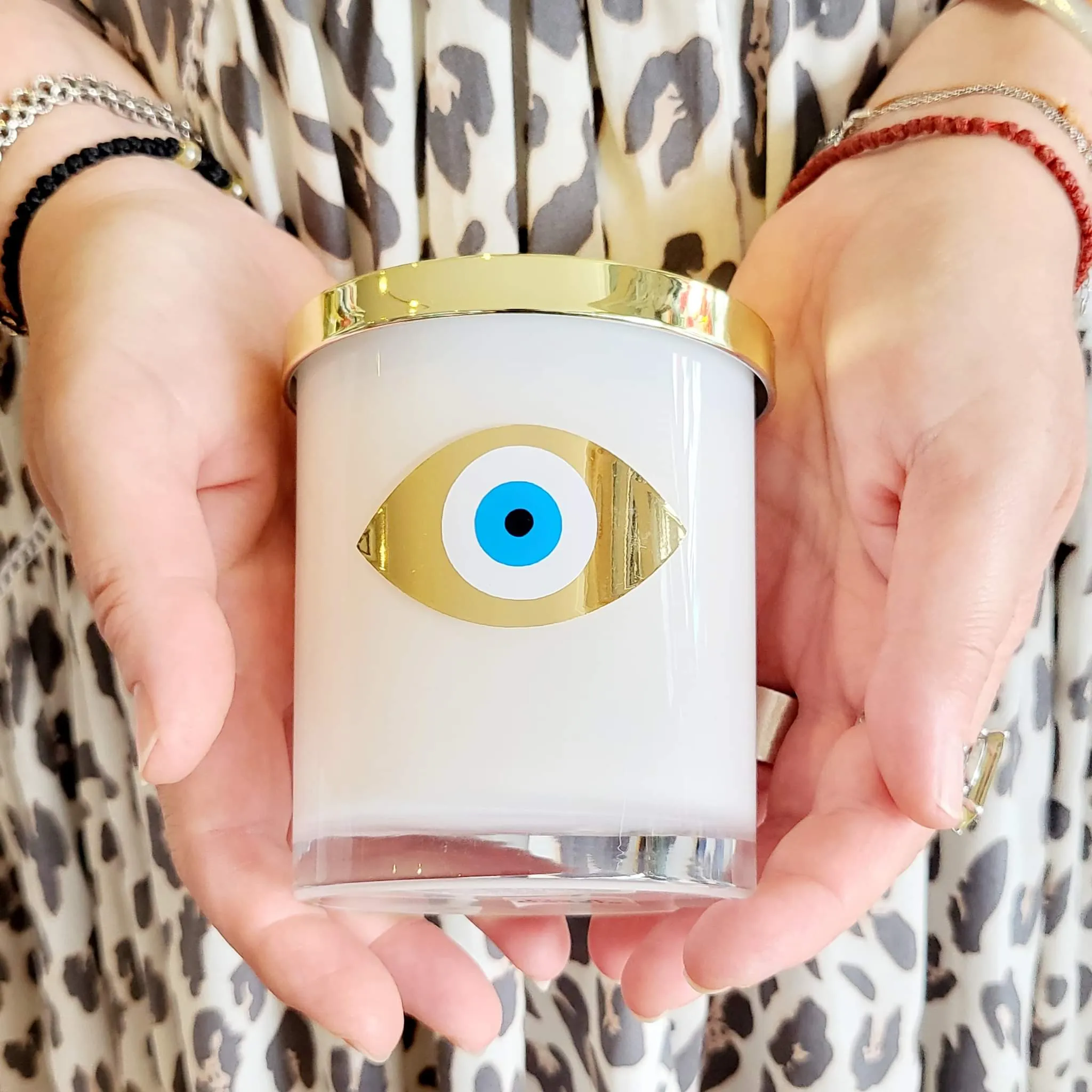 Evil Eye candle Gold Mati