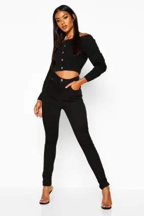 High Waisted Classic Stretch Skinny Jeans