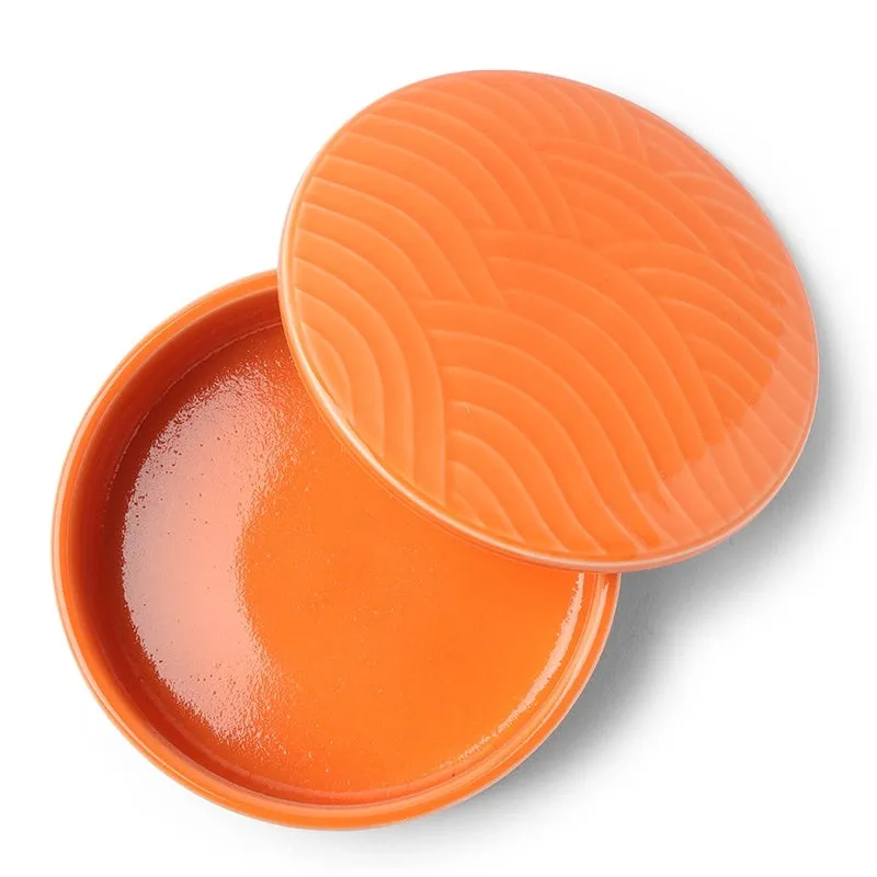 Himari Orange Bowl with Cover