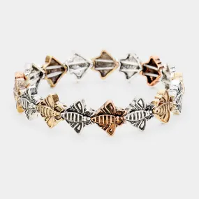 iLLASPARKZ Bee Metal Stretch Bracelet