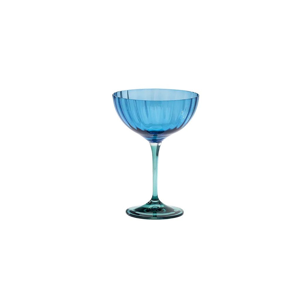 Jazzy Blue Champagne Glass