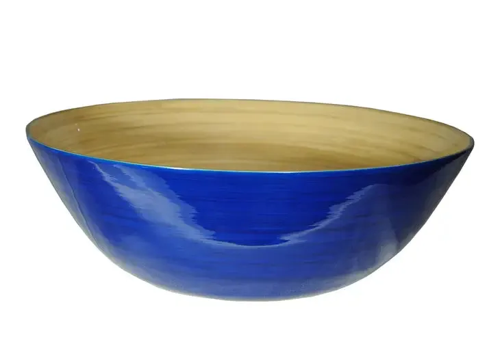 Lacquered Bamboo Bowls, 19.7 D x 6.7 H