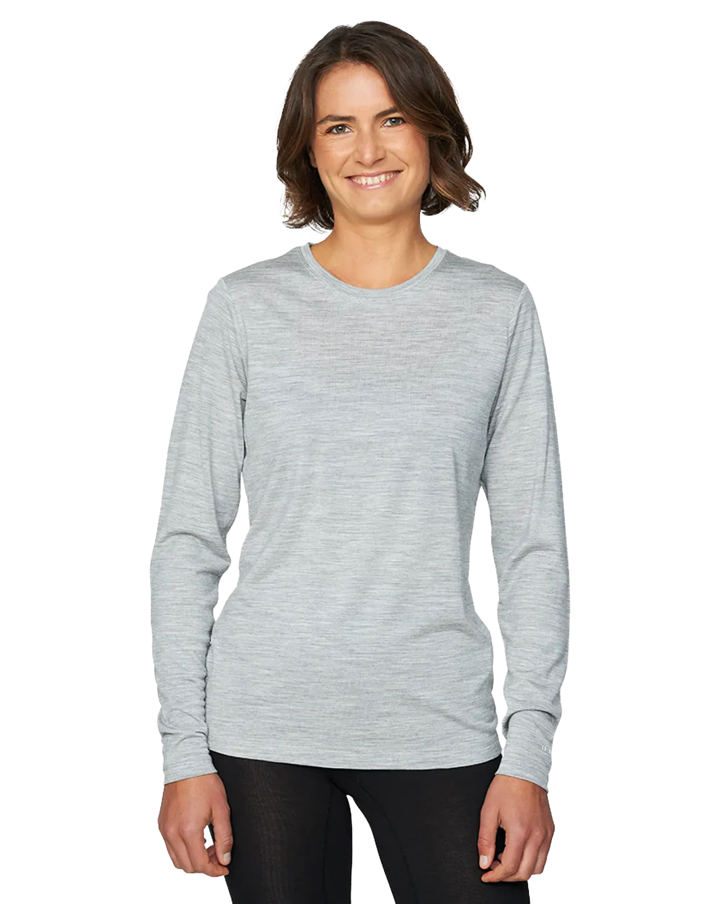 Le Bent Women's Ultralight Long Sleeve Tee - Heather Grey | Shop Shirts & Tops at Trojan Wake Ski Snow & Snow Skiers