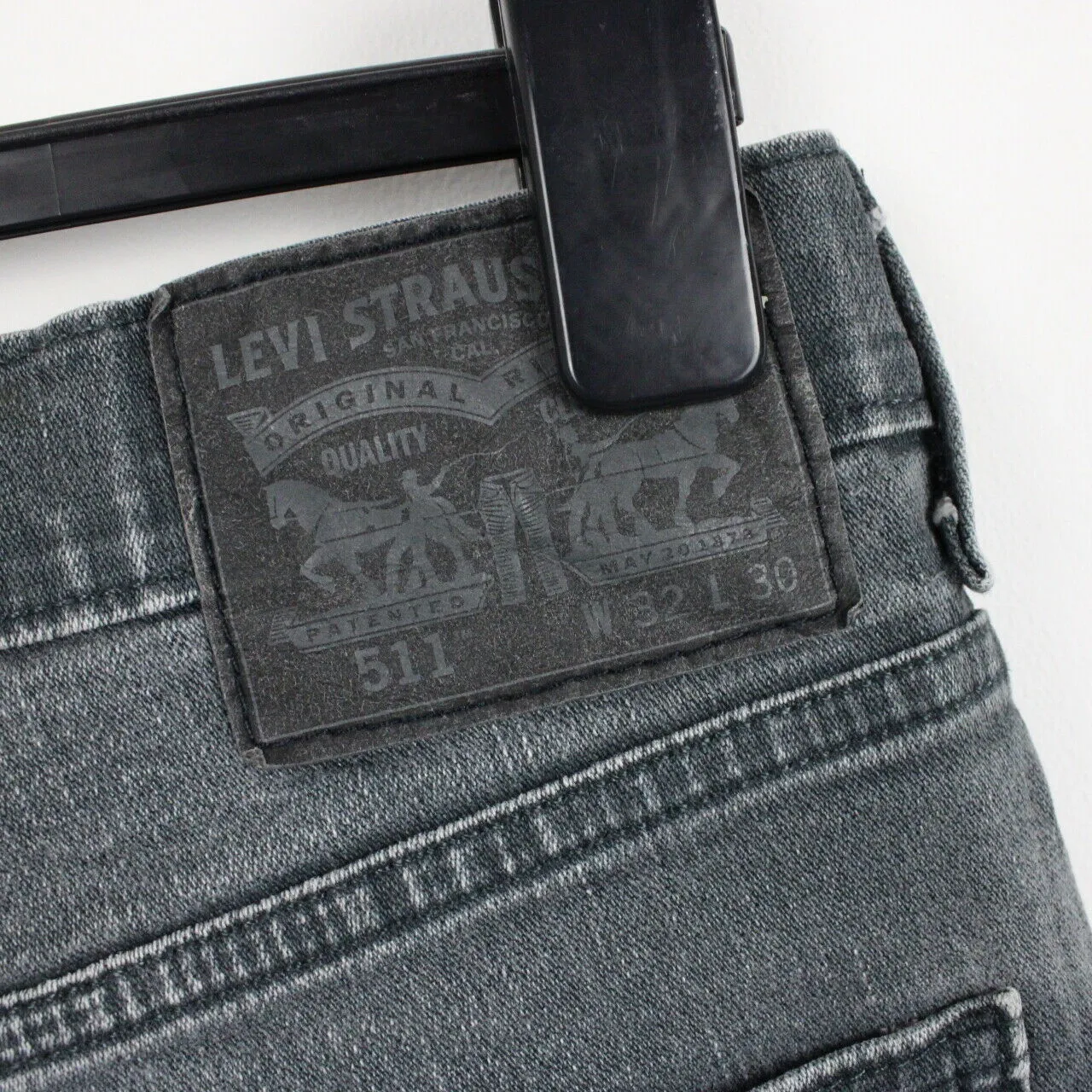 LEVIS 511 Jeans Grey Charcoal | W32 L30