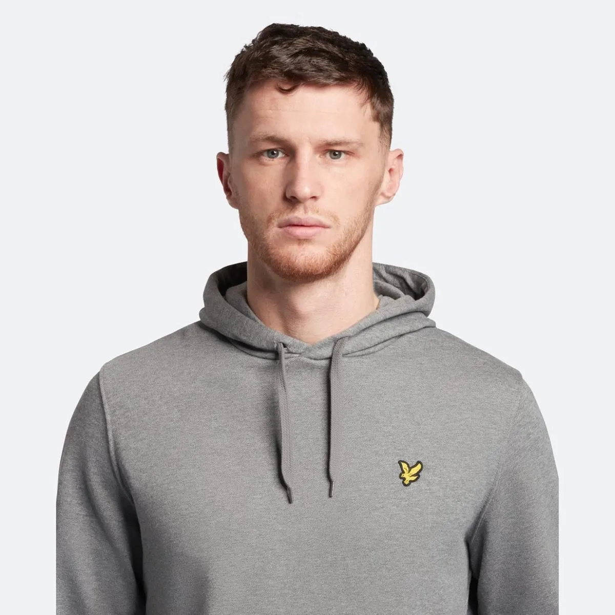 Lyle & Scott Core Plain Hooded Sweatshirts Mid Grey