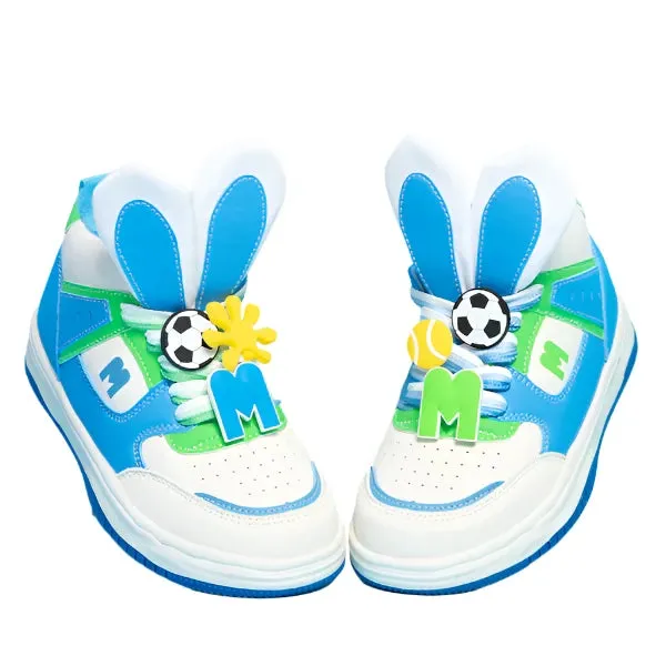 Madmia - Hop Hop Hi Tops | Blue