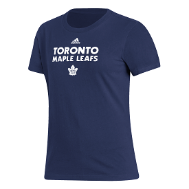 Maple Leafs Adidas Women's Basics Amplifier Logo Tee