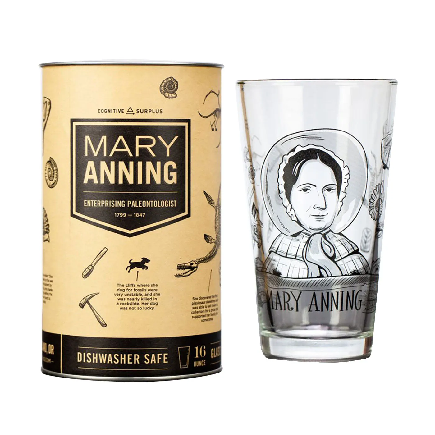 Mary Anning Pint Glass