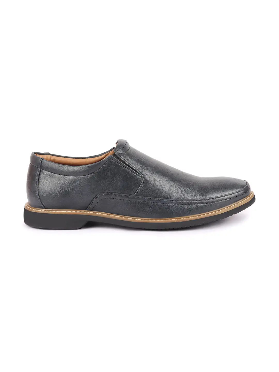 Men Navy Blue Formal Superior Comfort Slip On Shoes