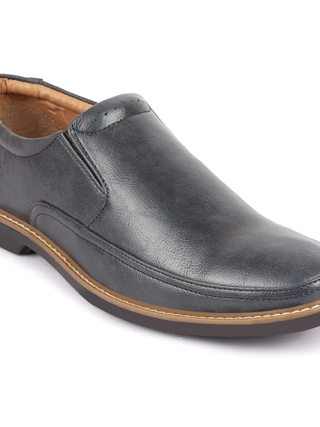 Men Navy Blue Formal Superior Comfort Slip On Shoes