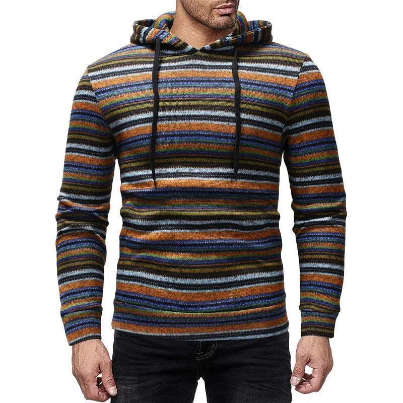 Men's Hoodies, Striped Hoodie