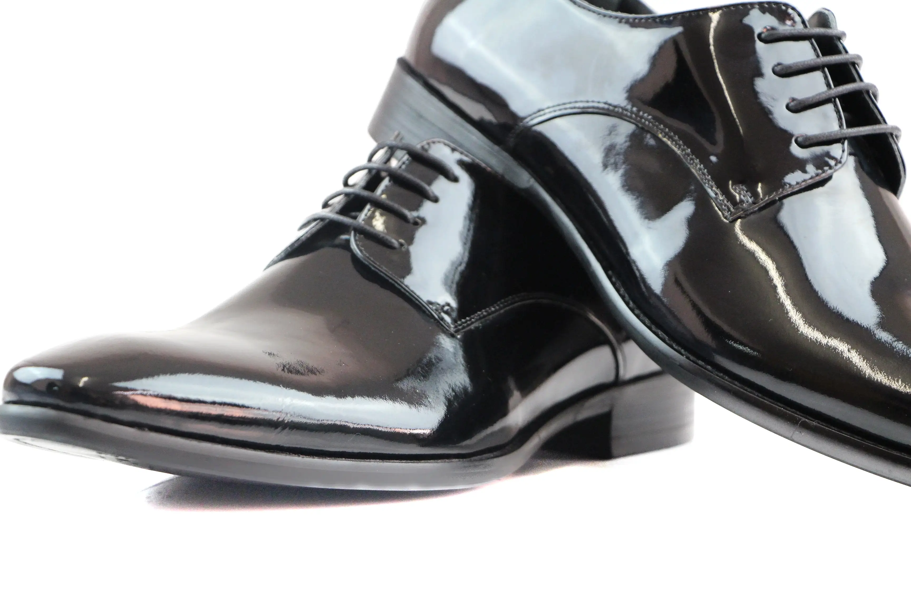 Mens Zasel Blair Black Leather Lace Up Shoes