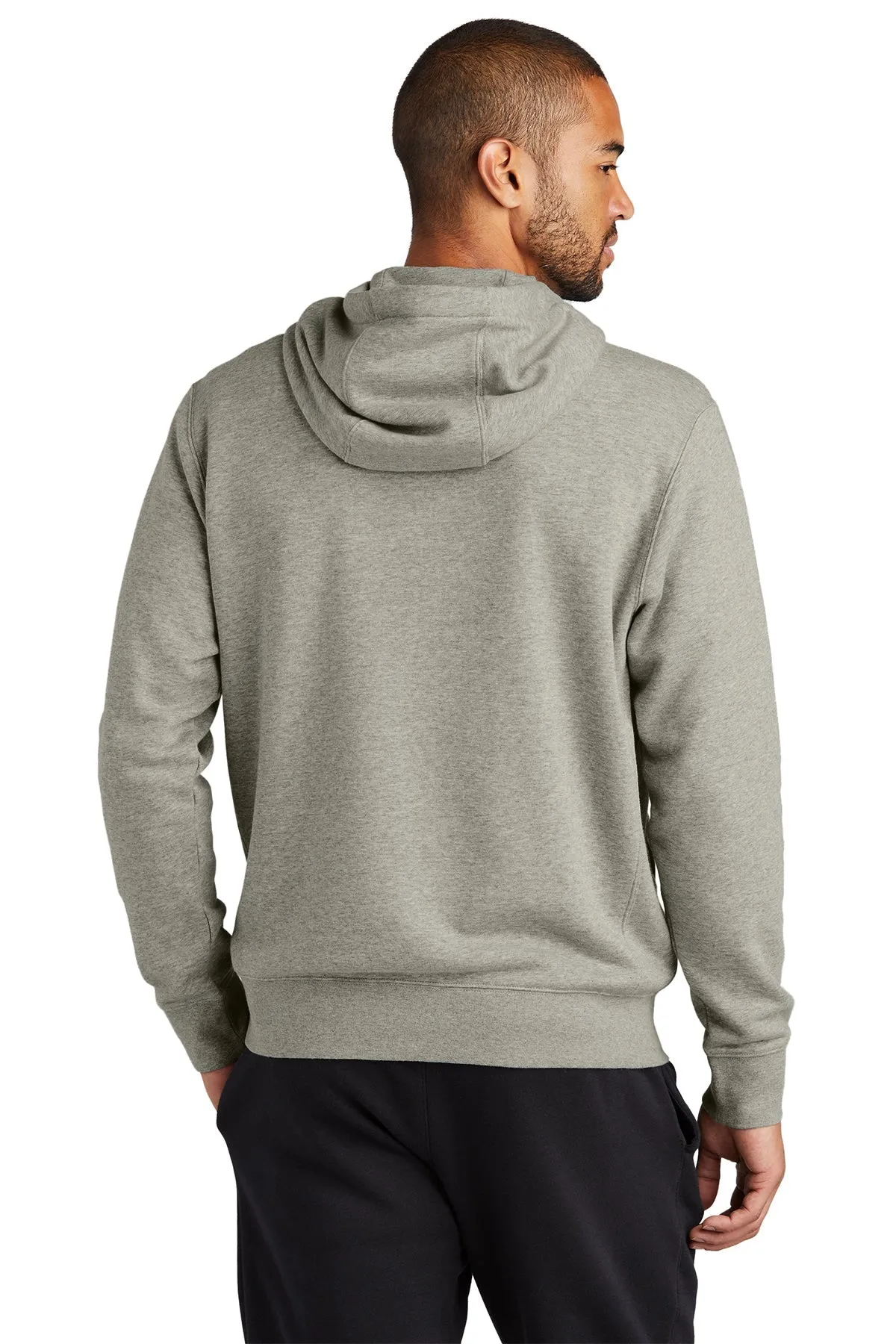 Nike Club Fleece Custom Zip Hoodies, Dark Grey Heather