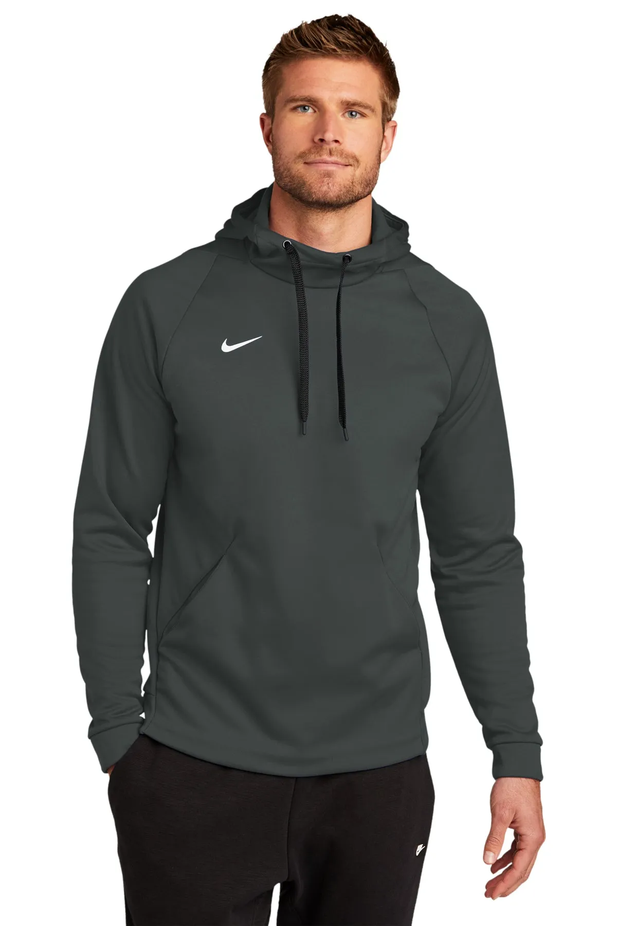 Nike Therma-FIT Fleece Custom Hoodies, Team Anthracite