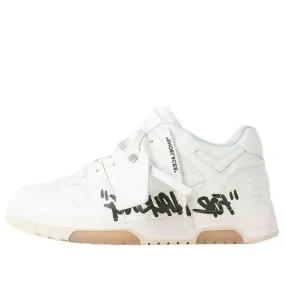 OFF-WHITE Out Of Office OOO Low Tops For Walking White Black