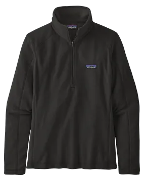 Patagonia Micro D Women's 1/4 Zip - Black | Shop Shirts & Tops at Trojan Wake Ski Snow & Snow Skiers Warehouse