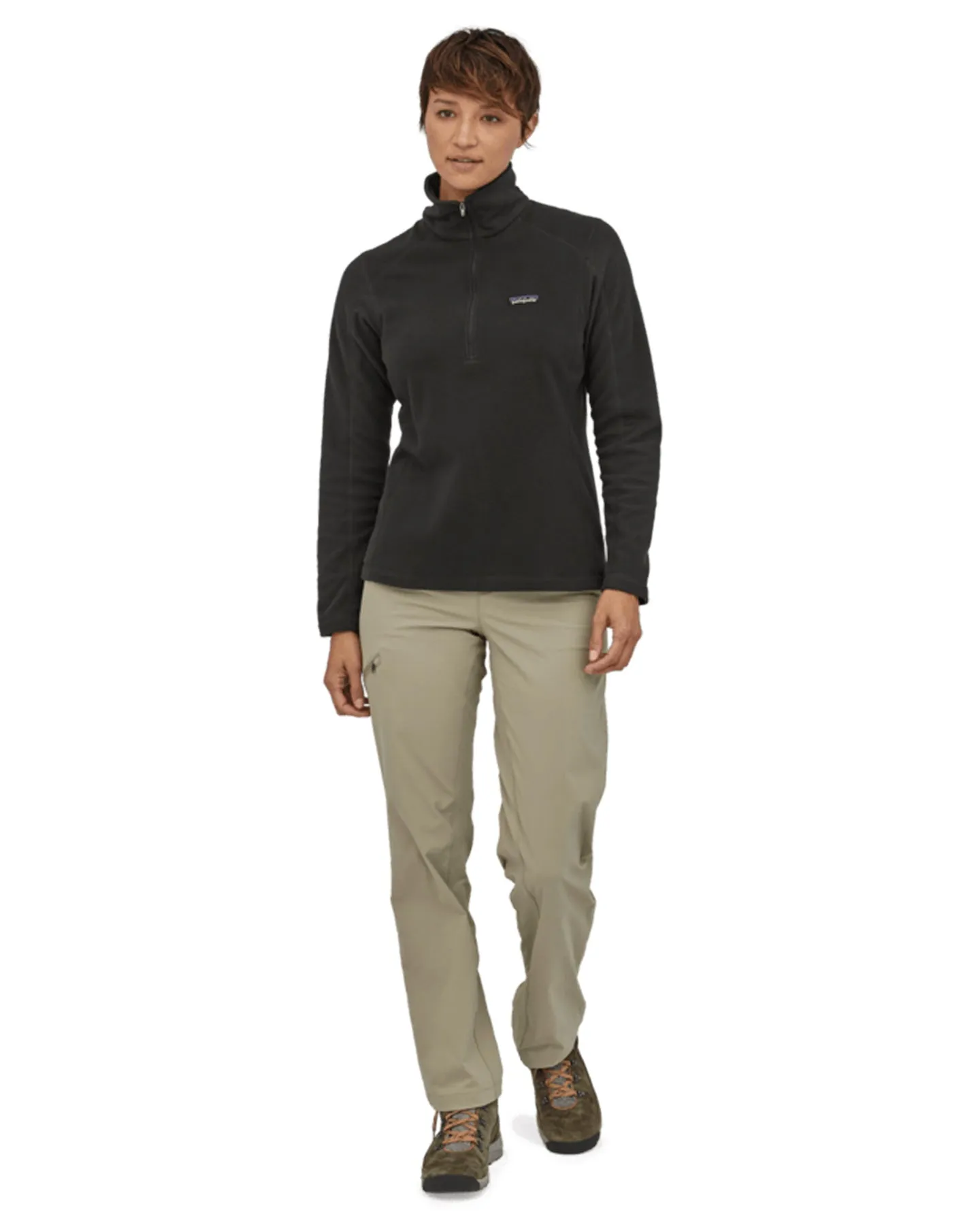 Patagonia Micro D Women's 1/4 Zip - Black | Shop Shirts & Tops at Trojan Wake Ski Snow & Snow Skiers Warehouse