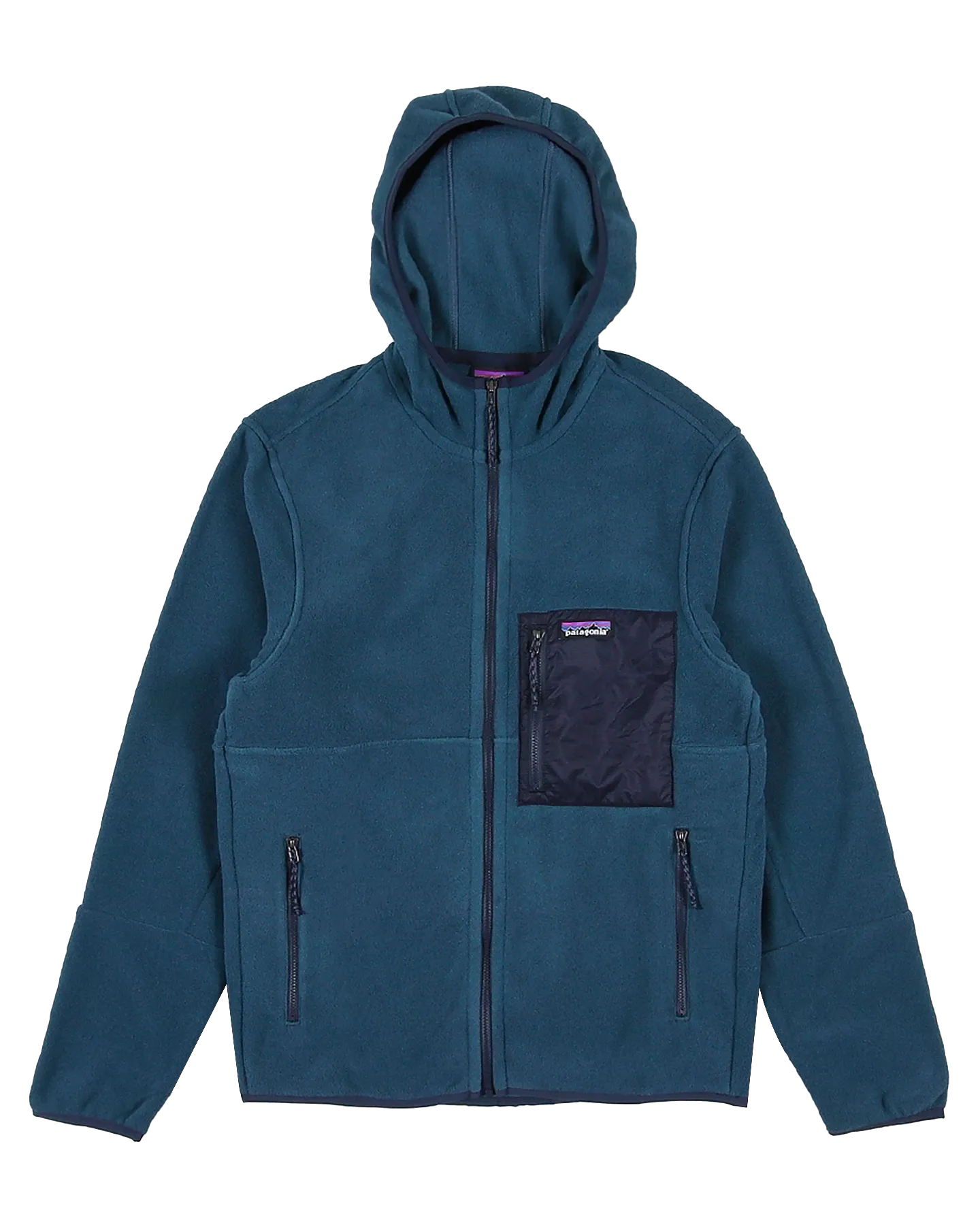 Patagonia Microdini Fleece Hoodie - Tidepool Blue | Shop Shirts & Tops at Trojan Wake Ski Snow & Snow Skiers Warehouse