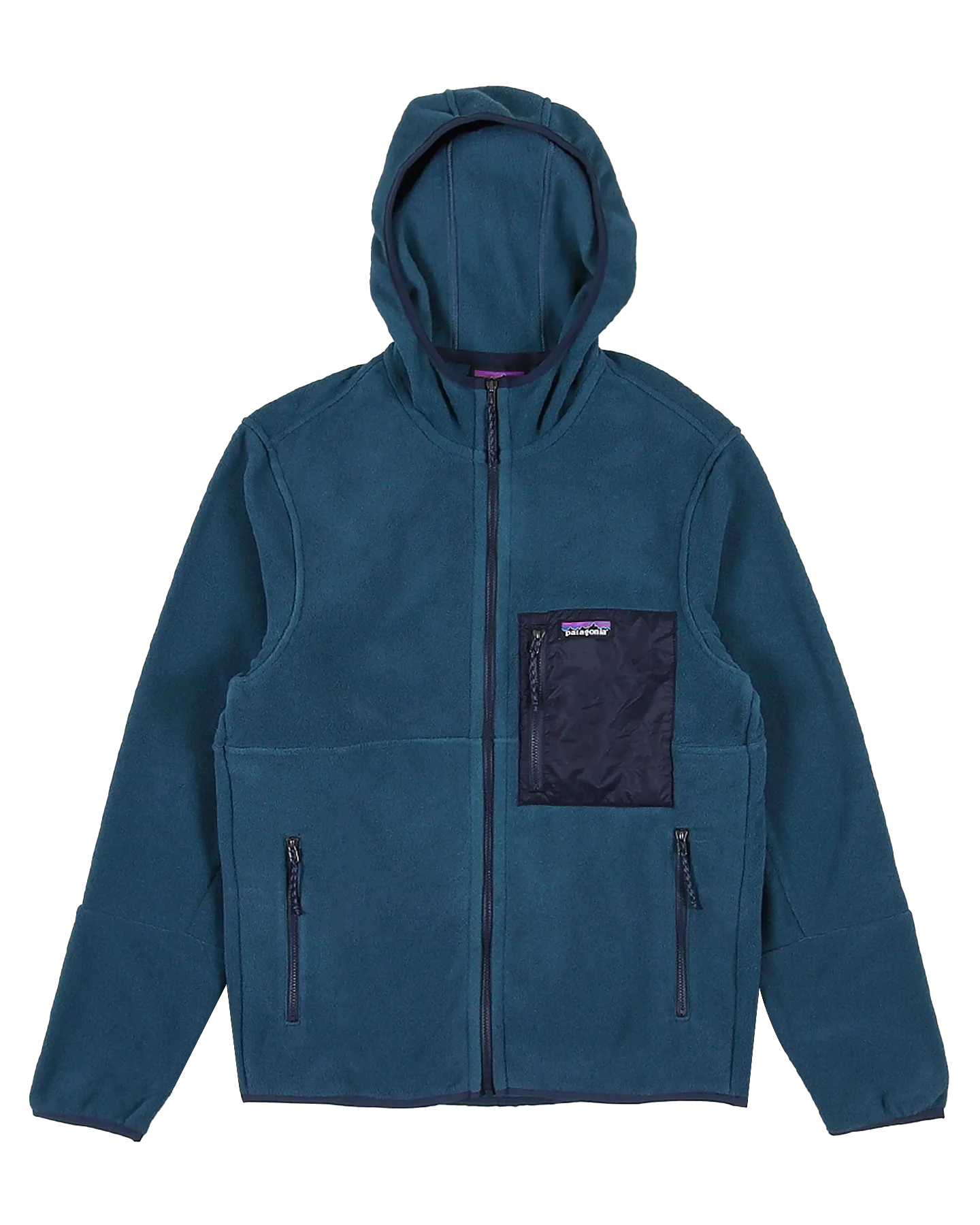 Patagonia Microdini Fleece Hoodie - Tidepool Blue | Shop Shirts & Tops at Trojan Wake Ski Snow & Snow Skiers Warehouse