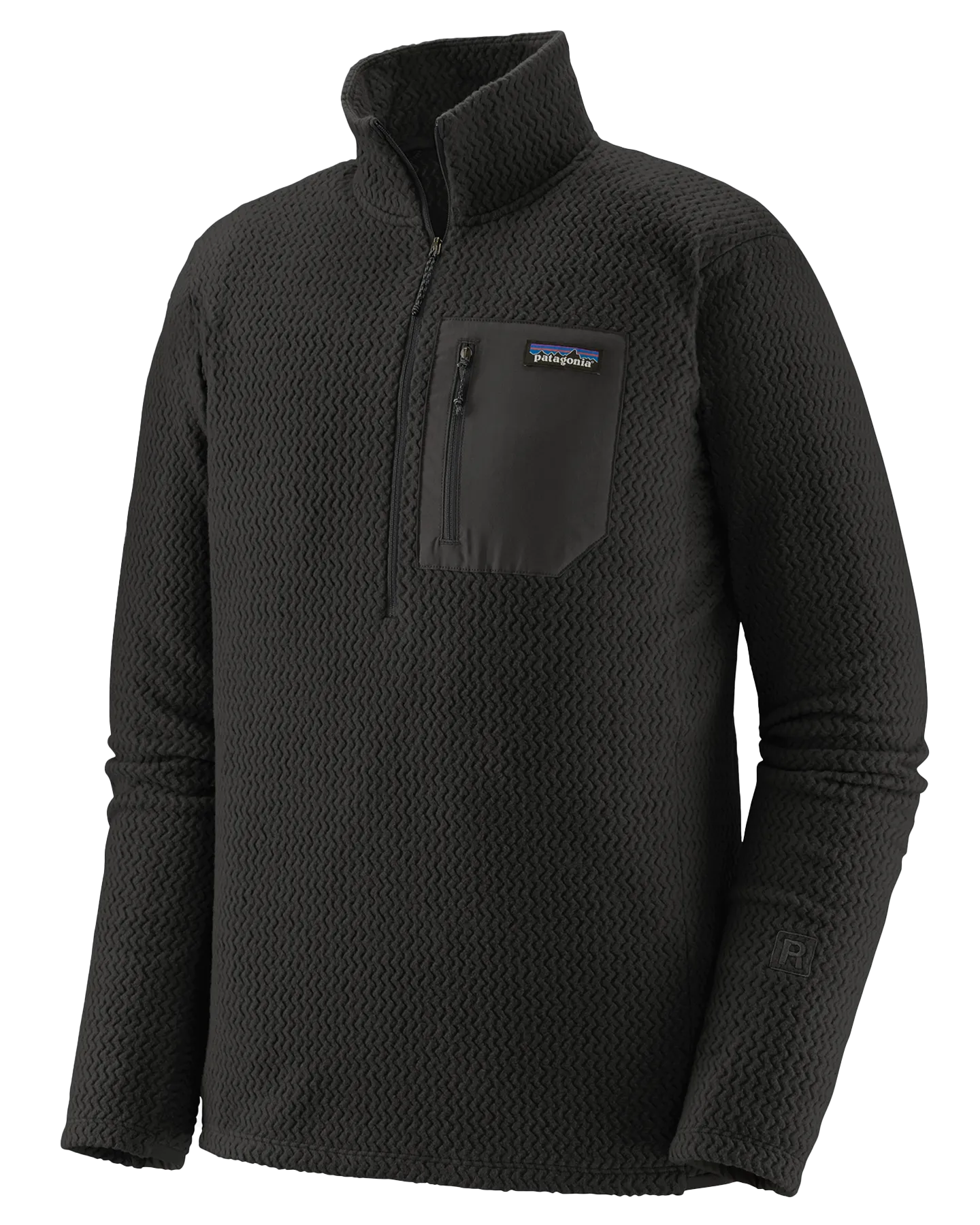 Patagonia R1 Air Zip-Neck - Black | Shop Shirts & Tops at Trojan Wake Ski Snow & Snow Skiers Warehouse