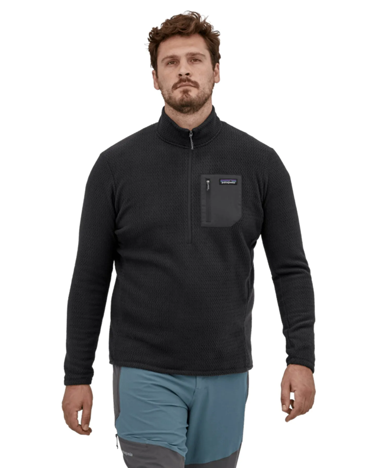 Patagonia R1 Air Zip-Neck - Black | Shop Shirts & Tops at Trojan Wake Ski Snow & Snow Skiers Warehouse