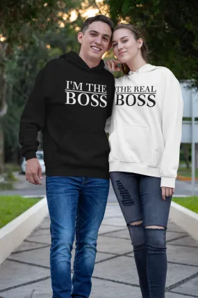 Personalised I'm The Boss or The Real Boss Hoodies