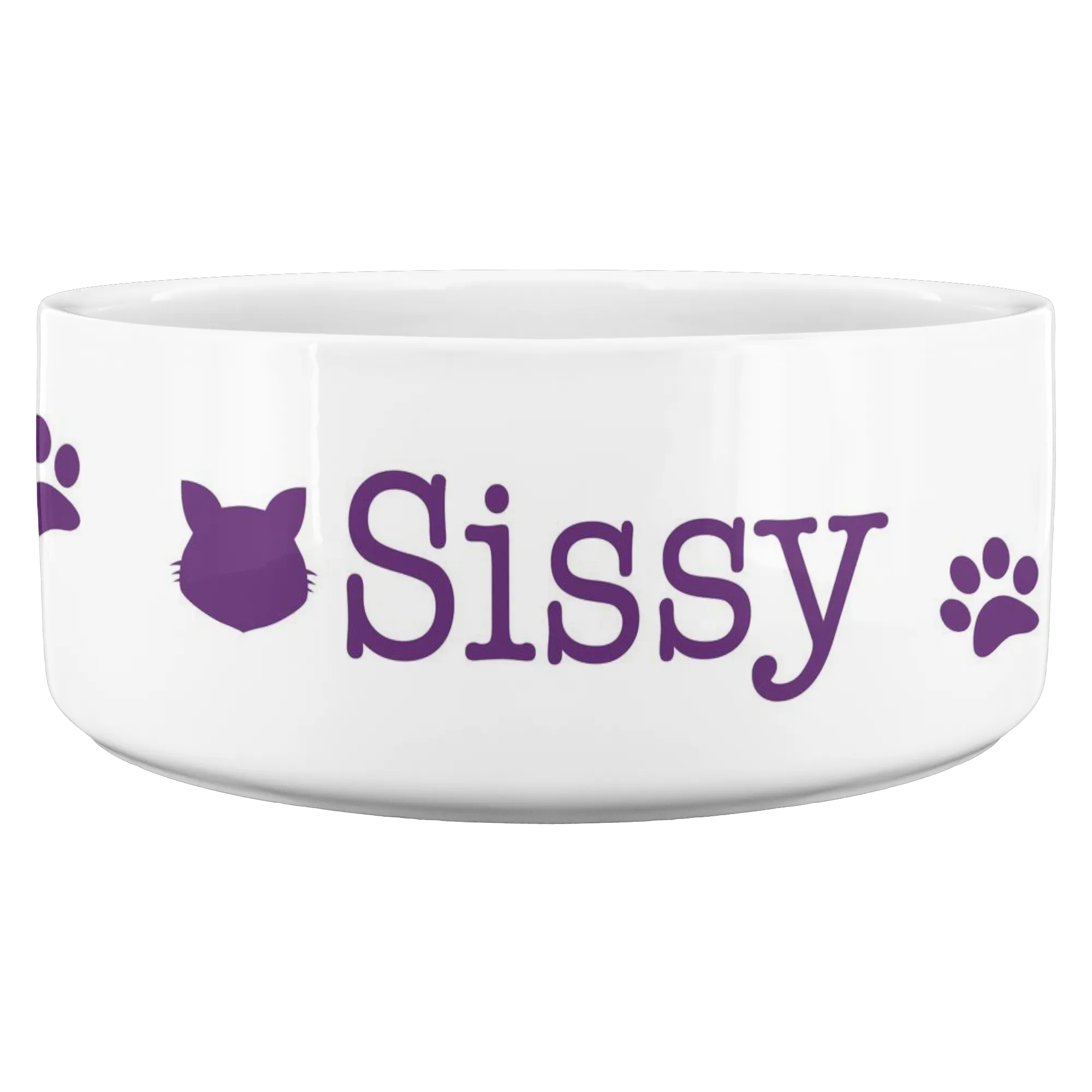 Personalized Cat Bowl Sissy