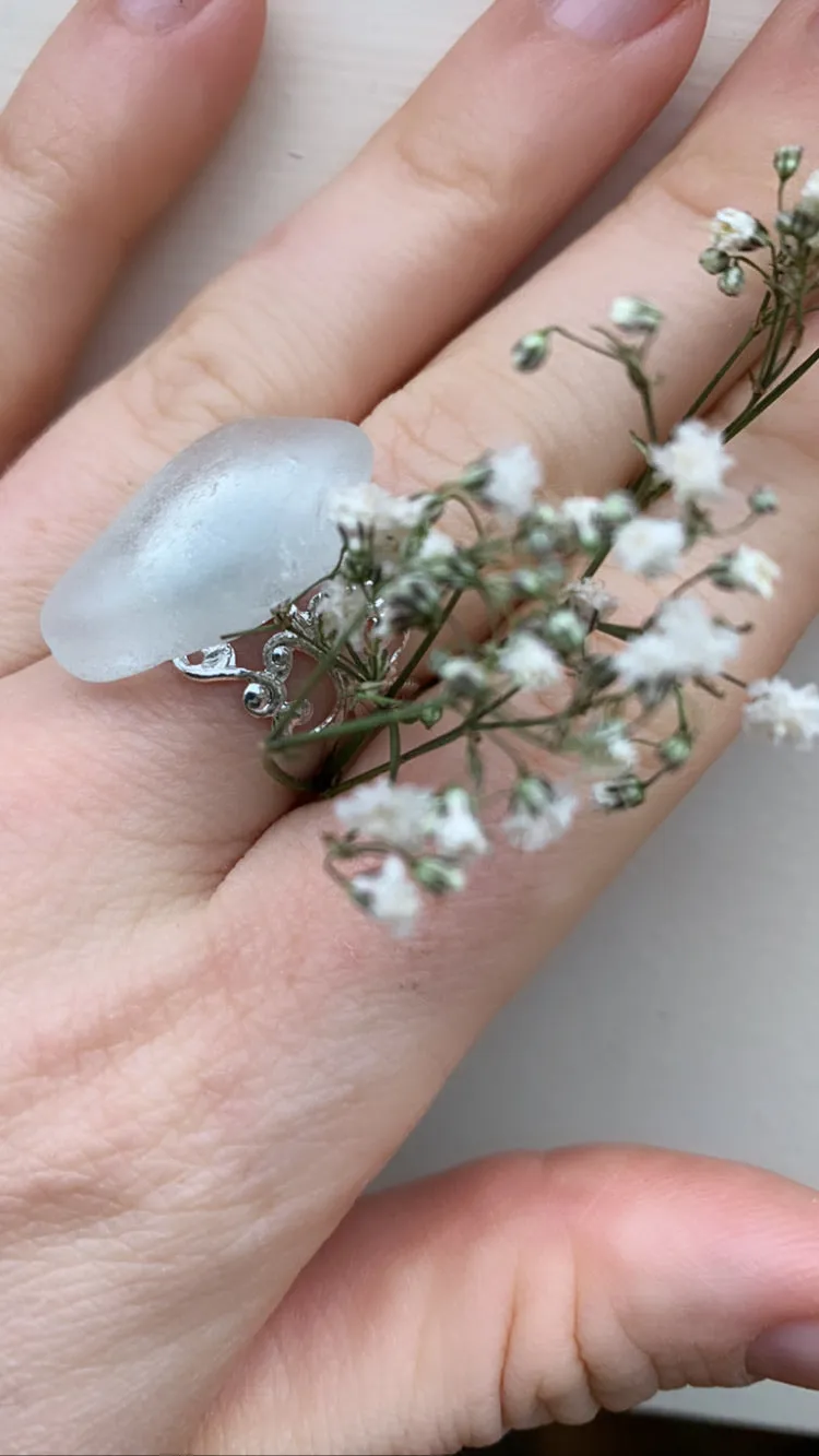 Pure Sea Glass Ring