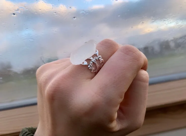 Pure Sea Glass Ring