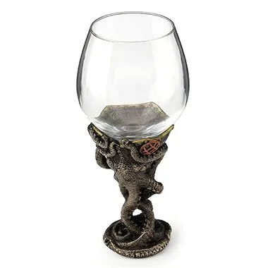 Steampunk Octopus Wine Glass