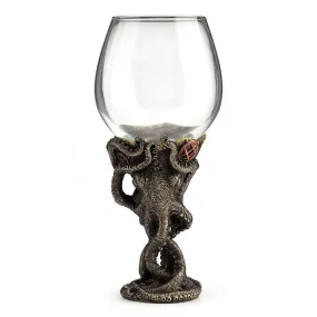 Steampunk Octopus Wine Glass