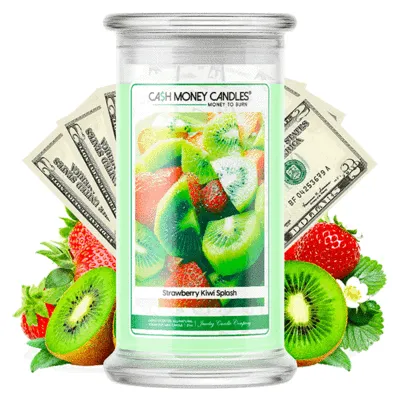 Strawberry Kiwi Splash Money Candles Made in USA