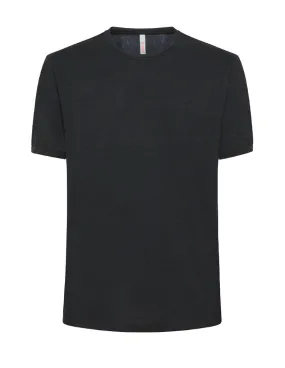 T-shirt Sun68 uomo Round bottom T34118 nera