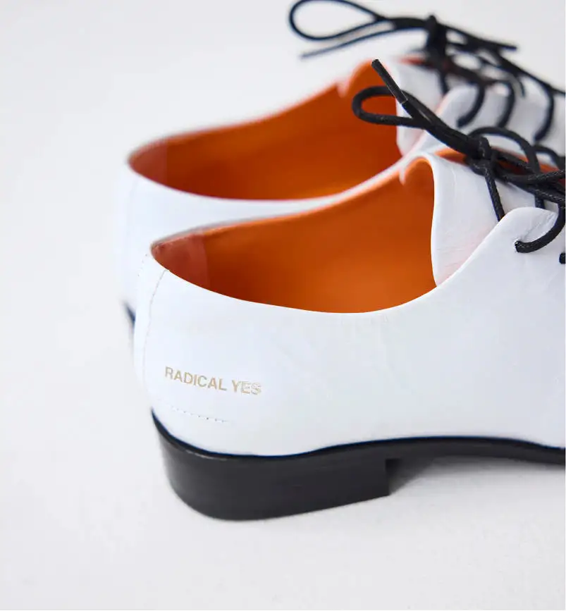 The Alice Neel Leather Lace Up | Milk Crush