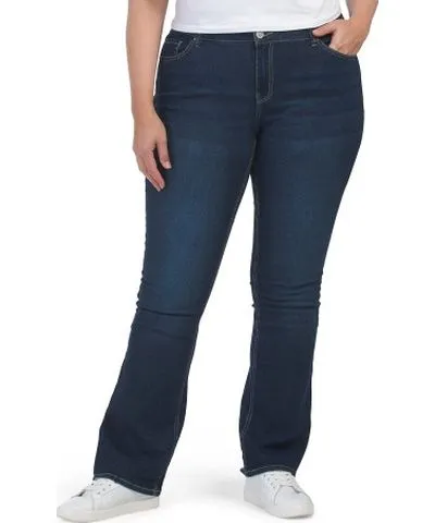 Tj Maxx Plus Flap Back Pocket Bootcut Jeans For Women