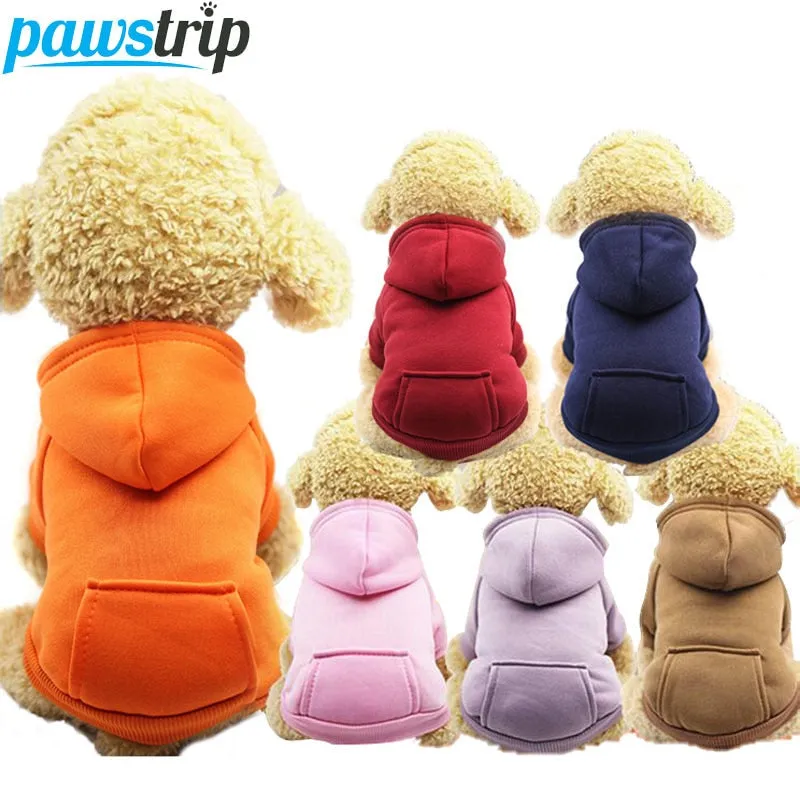 XS-2XL Pet Dog Soft Fleece HoodieS