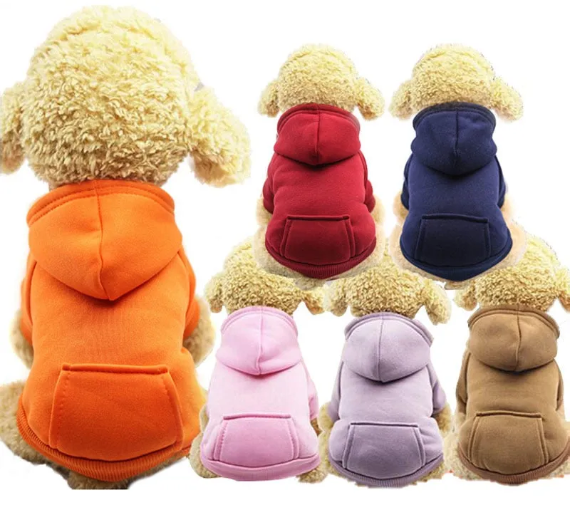 XS-2XL Pet Dog Soft Fleece HoodieS