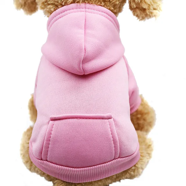 XS-2XL Pet Dog Soft Fleece HoodieS